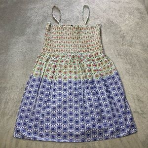 NWOT Smocked All Over Print Dress/Top
